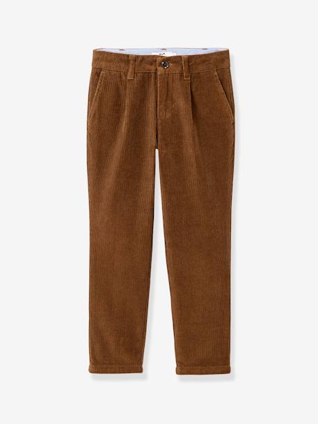 CYRILLUS corduroy chino pants brown 