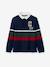 Polo shirt for boys - organic cotton - CYRILLUS navy blue 