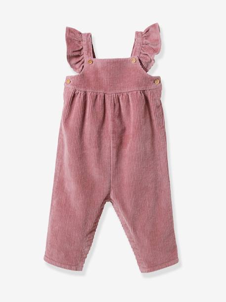 CYRILLUS baby corduroy dungarees old rose 