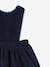 CYRILLUS baby velour smock dress night blue 