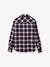 CYRILLUS cotton flannel boys' shirt bordeaux red 