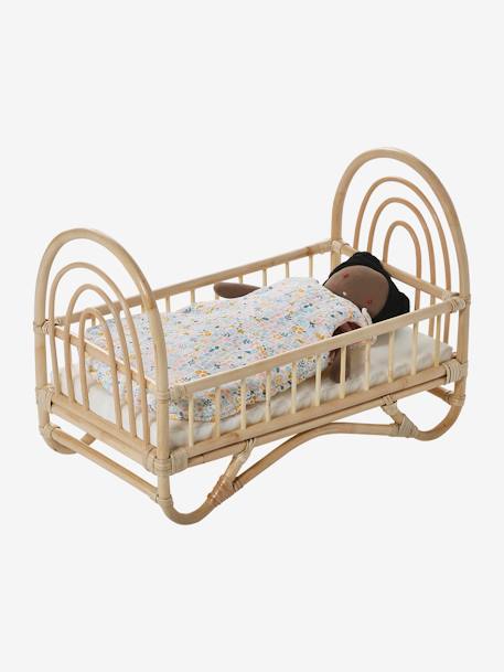 Rattan Toy Bed beige 