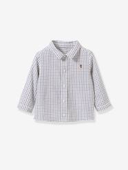 Baby-Blouses & Shirts-CYRILLUS Tattersall checked baby shirt