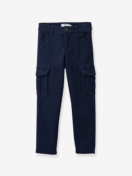 CYRILLUS cargo pants navy blue 