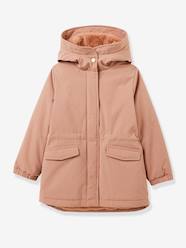 Girls-CYRILLUS faux fur lined parka for girls