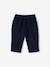 Flannel Chino Trousers for Babies navy blue 