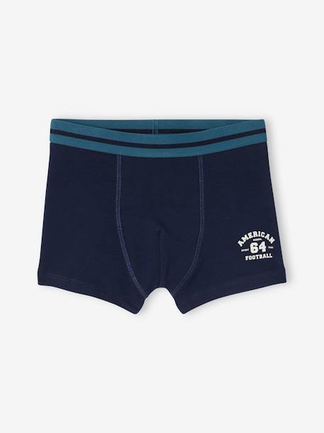 Pack of 5 Boxer Shorts for Boys navy blue 