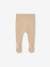 Footed Trousers in Cotton/Wool Knit marl beige+white 