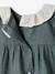 Christmas Special Dress with Frilled Collar + Tights Ensemble for Babies green 