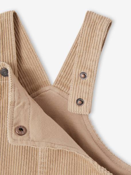 Corduroy Dungarees for Baby Boys taupe 