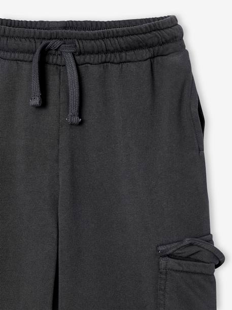 Wide Joggers for Girls anthracite+rosy 