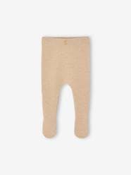 Baby-Footed Trousers in Cotton/Wool Knit