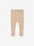 Footed Trousers in Cotton/Wool Knit marl beige+white 