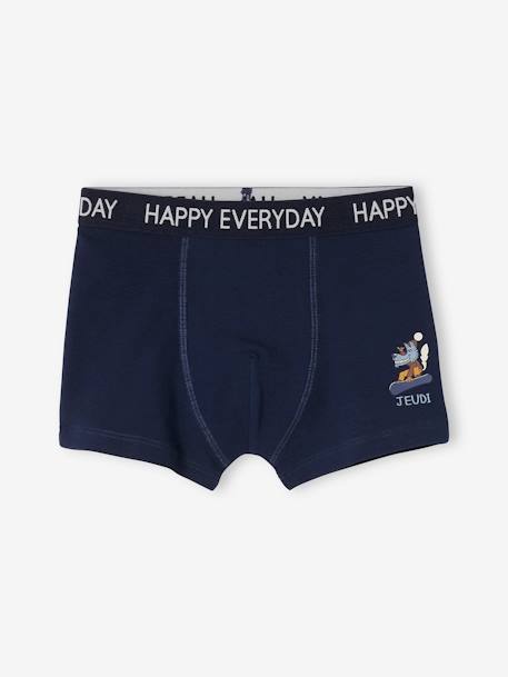 Pack of 7 Boxer Shorts with Fun Motif, for Boys marl grey 