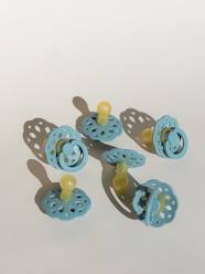 Nursery-Mealtime-Soothers & Teething Ring-Pack of 2 Dummies, BIBS Bohème, Size 2 from 6 to 18 mo.