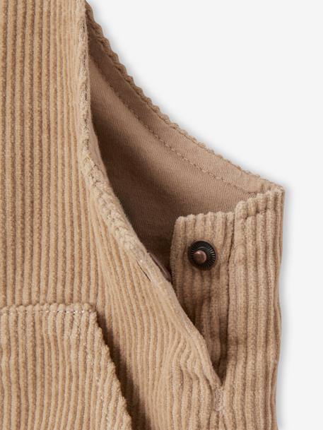 Corduroy Dungarees for Baby Boys taupe 