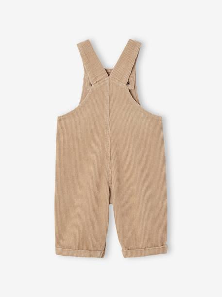 Corduroy Dungarees for Baby Boys taupe 