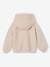 Hooded Sherpa Sweatshirt for Girls ecru+mauve 