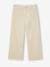 Wide-Leg Corduroy Trousers for Girls beige 