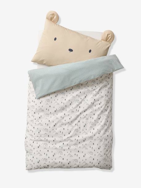 Duvet Cover for Babies, Hygge printed beige 