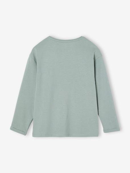 Long Sleeve T-Shirt for Girls grey green 