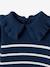 Striped Jumper with Ruffled Collar for Babies denim blue 