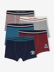 Boys-Underwear-Pack of 5 Boxer Shorts for Boys