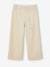 Wide-Leg Corduroy Trousers for Girls beige 