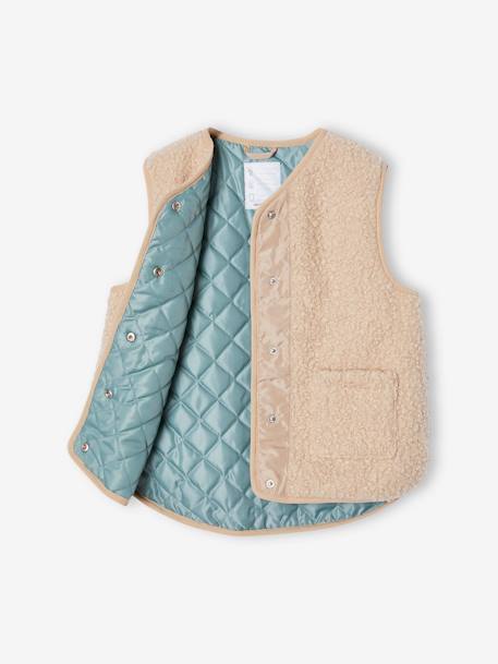 Sherpa Bodywarmer for Girls beige 