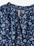 Floral Blouse in Cotton Gauze for Baby Girls denim blue 