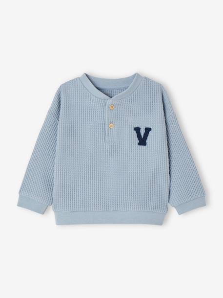 Honeycomb Sweatshirt for Baby Boys crystal blue 