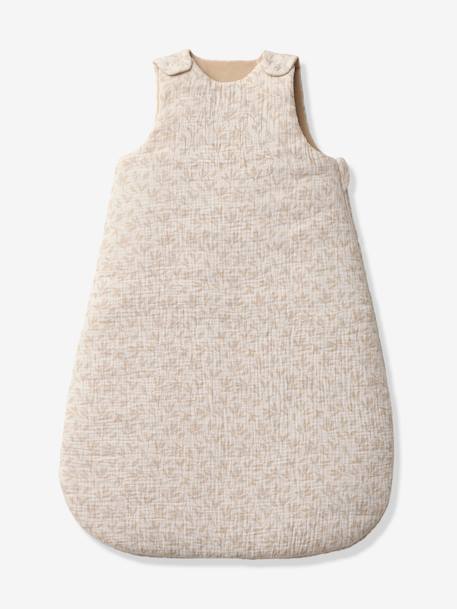 Sleeveless Baby Sleeping Bag, Hygge printed beige 