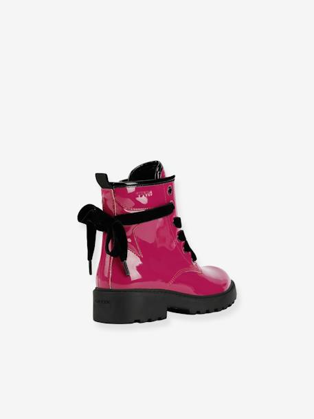 CASEY lace-up ankle boots for girls GEOX fuchsia 