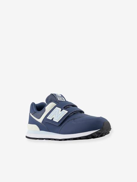 Kids' scratched baskets PV574KIE NEW BALANCE navy blue 