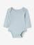 Pack of 3 Long Sleeve Bodysuits in Organic Cotton, with Cutaway Shoulders, for Babies blue 