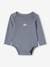 Pack of 3 Long Sleeve Bodysuits in Organic Cotton, with Cutaway Shoulders, for Babies blue 