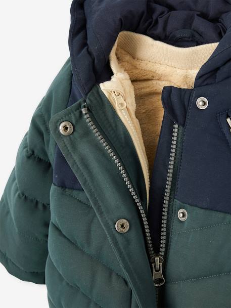 3-in-1 Parka with Detachable Jacket, for Baby Boys Dark Blue+fir green 