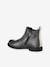 Fancy Leather Boots with Elastic & Zip, for Girls anthracite 