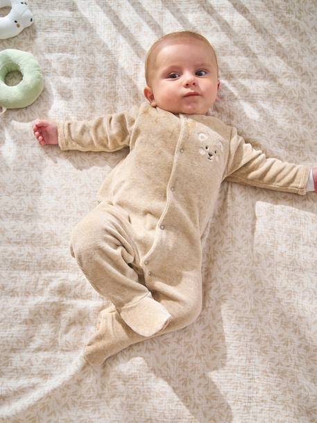 Quilt/Playpen Mat in Cotton Gauze for Babies, Hygge printed beige 