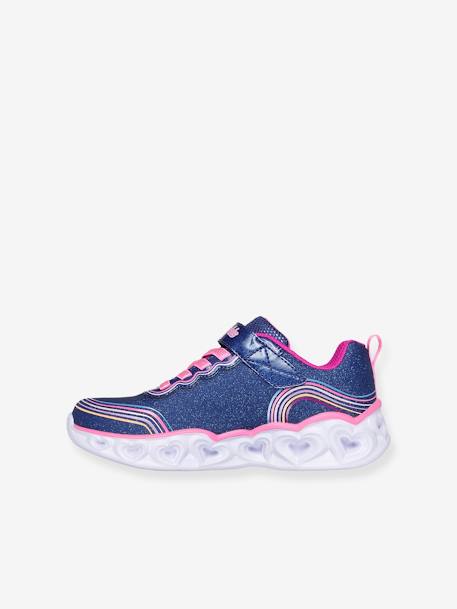 Light-Up Trainers for Children, Heart Lights - Retro Hearts 302689L - SKECHERS® navy blue 