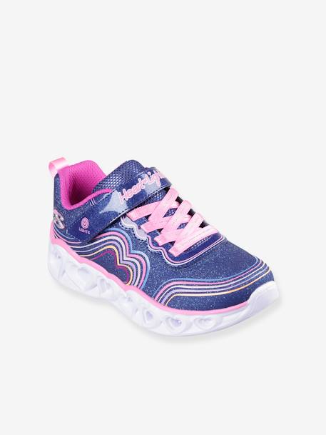 Light-Up Trainers for Children, Heart Lights - Retro Hearts 302689L - SKECHERS® navy blue 