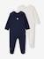 Pack of 2 'Hearts' Sleepsuits for Newborns navy blue 