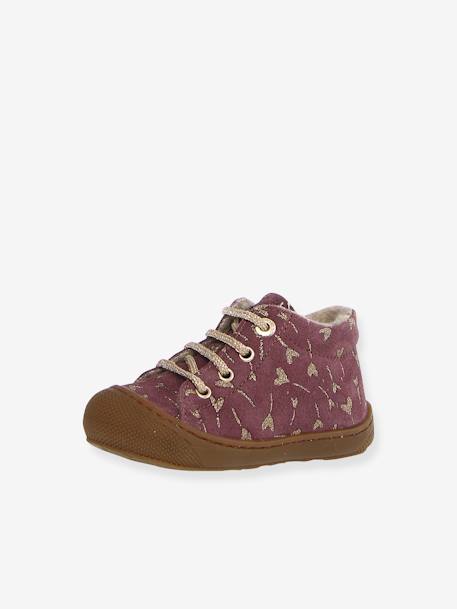 NATURINO® suede first walker shoes violet 