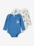 Set of 2 MICKEY baby bodysuits chambray blue 