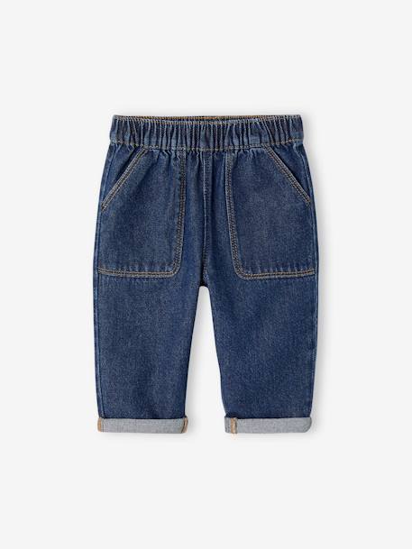 Jeans with Elasticated Waistband, for Babies brut denim+stone 