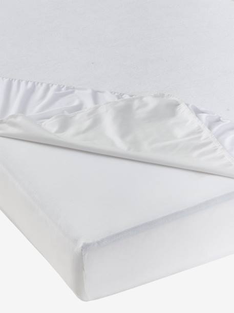 Pack of 2 Mattress Protectors in Anti-Mite Microfibre, Sanitized® Treatment white 