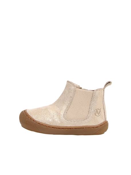 Chelsea Boots for Baby, Sally by NATURINO®, Designed for First Steps brown+gold 