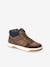 High Top Lace-Up Trainers with Zip & Fur Lining, for Boys brown 