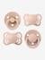 Set of 4 Try It pacifiers - BIBS beige+blush+sage green 