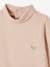 Pack of 2 Polo Neck Tops for Babies marl grey+pale pink 